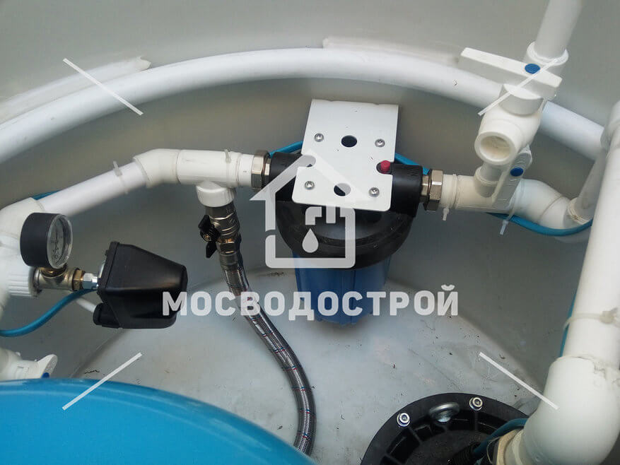 Обустройство скважины с кессоном