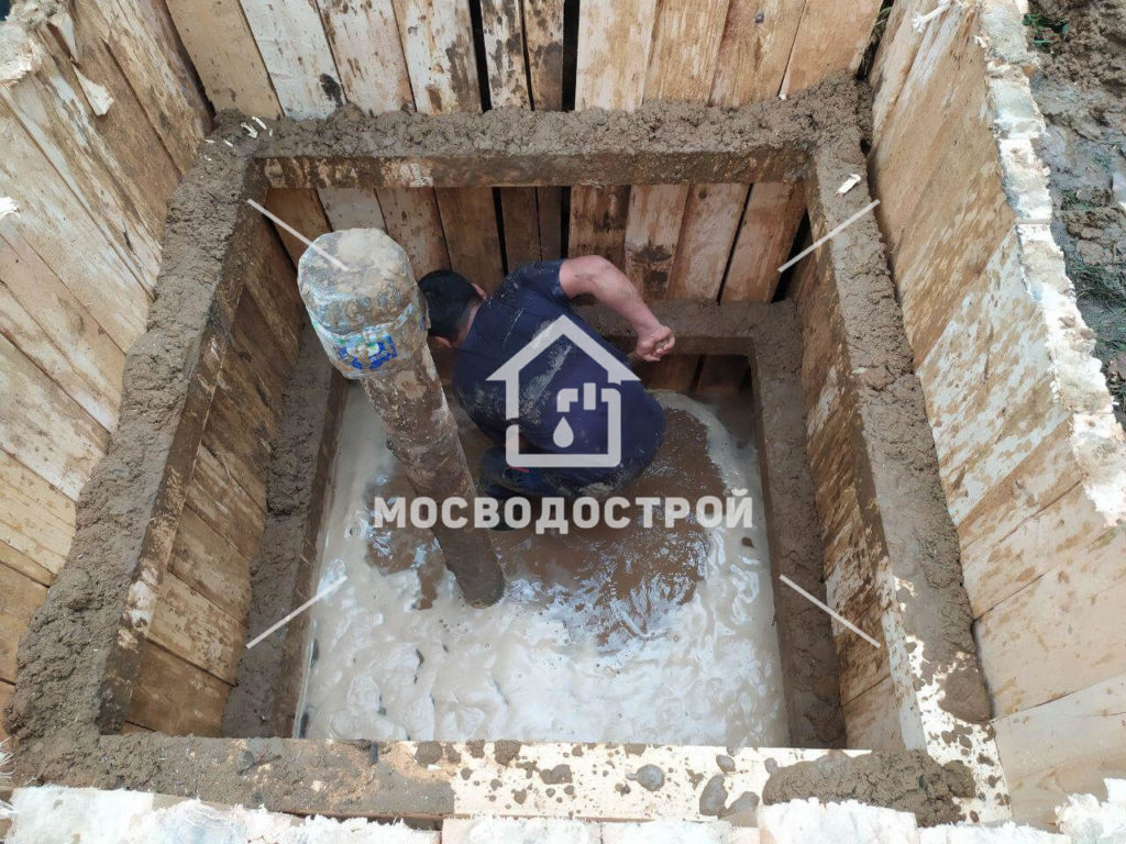 Обустройство скважины с кессоном в балашихе (16)