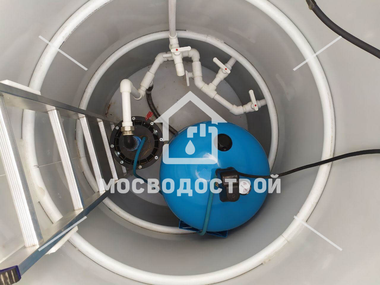Скважина с кессоном в д. скоково