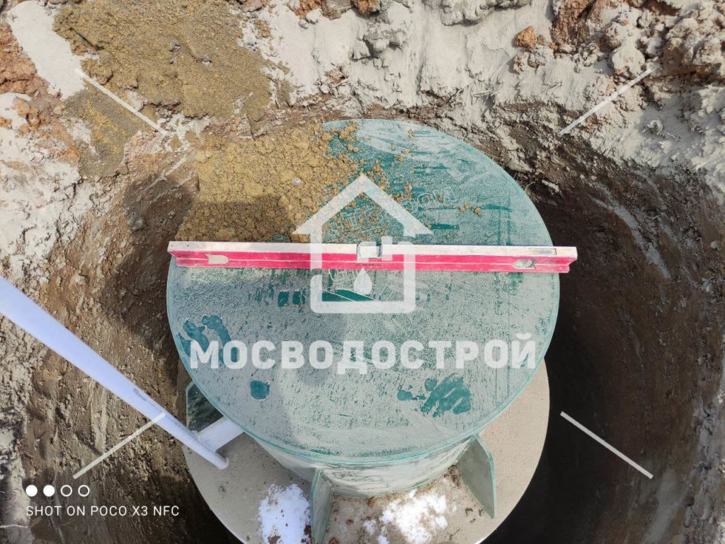 Скважина с кессоном и канализация в кп новое матчино (24)