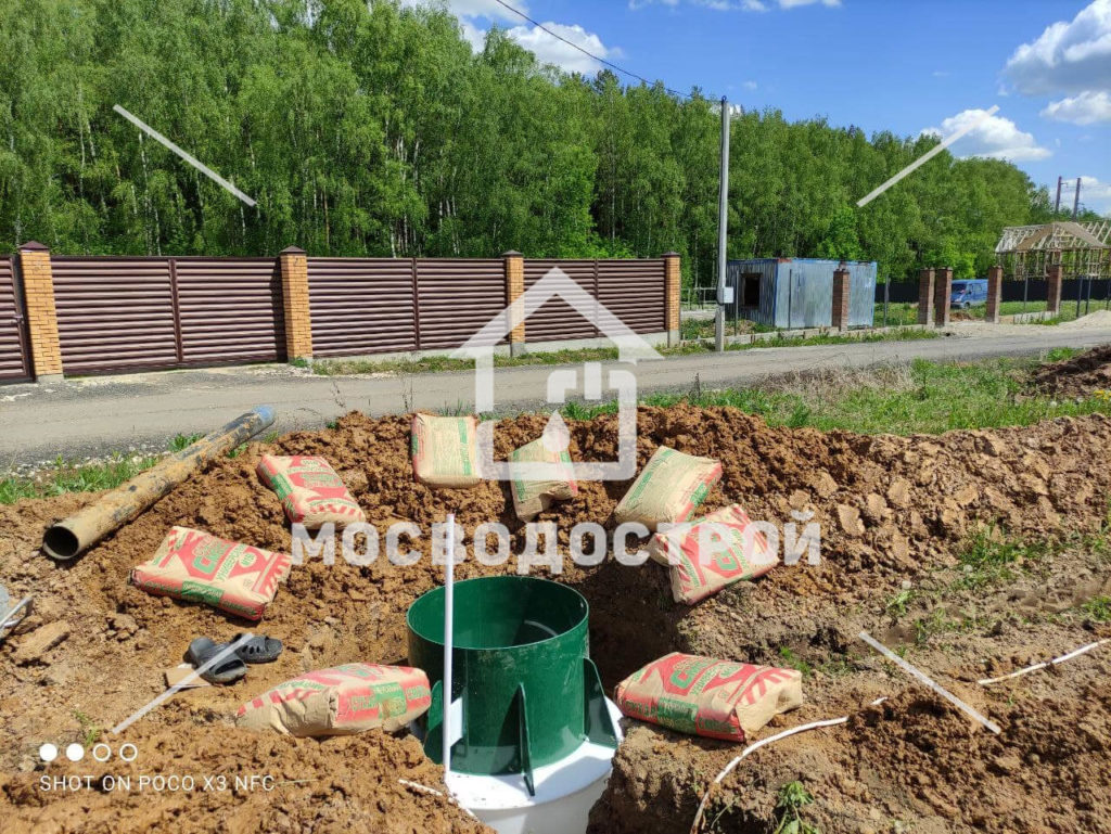 Скважина с кессоном и канализация в кп новое матчино (28)