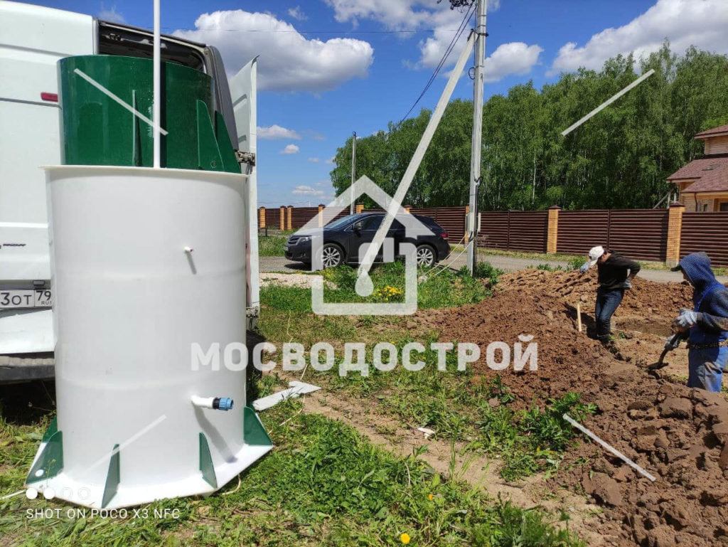 Скважина с кессоном и канализация в кп новое матчино (32)