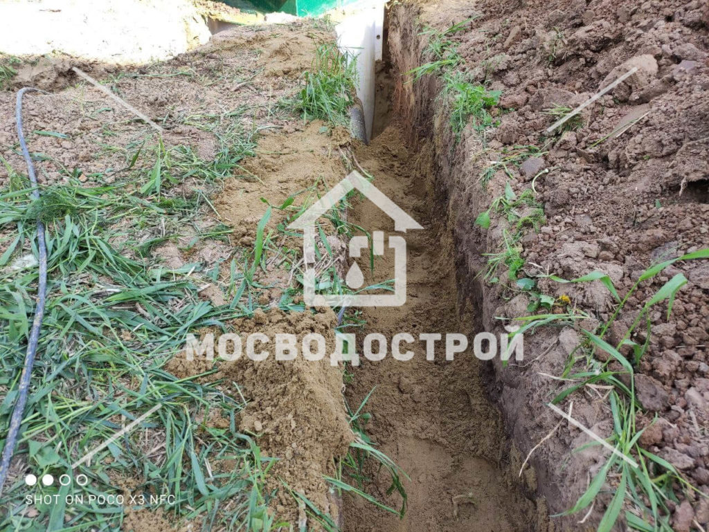 Скважина с кессоном и канализация в кп новое матчино (45)