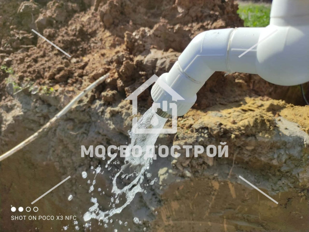 Скважина с кессоном и канализация в кп новое матчино (59)