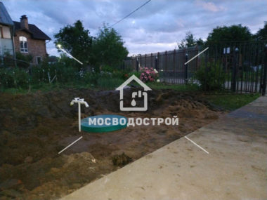 Скважина с кессоном в снт южное
