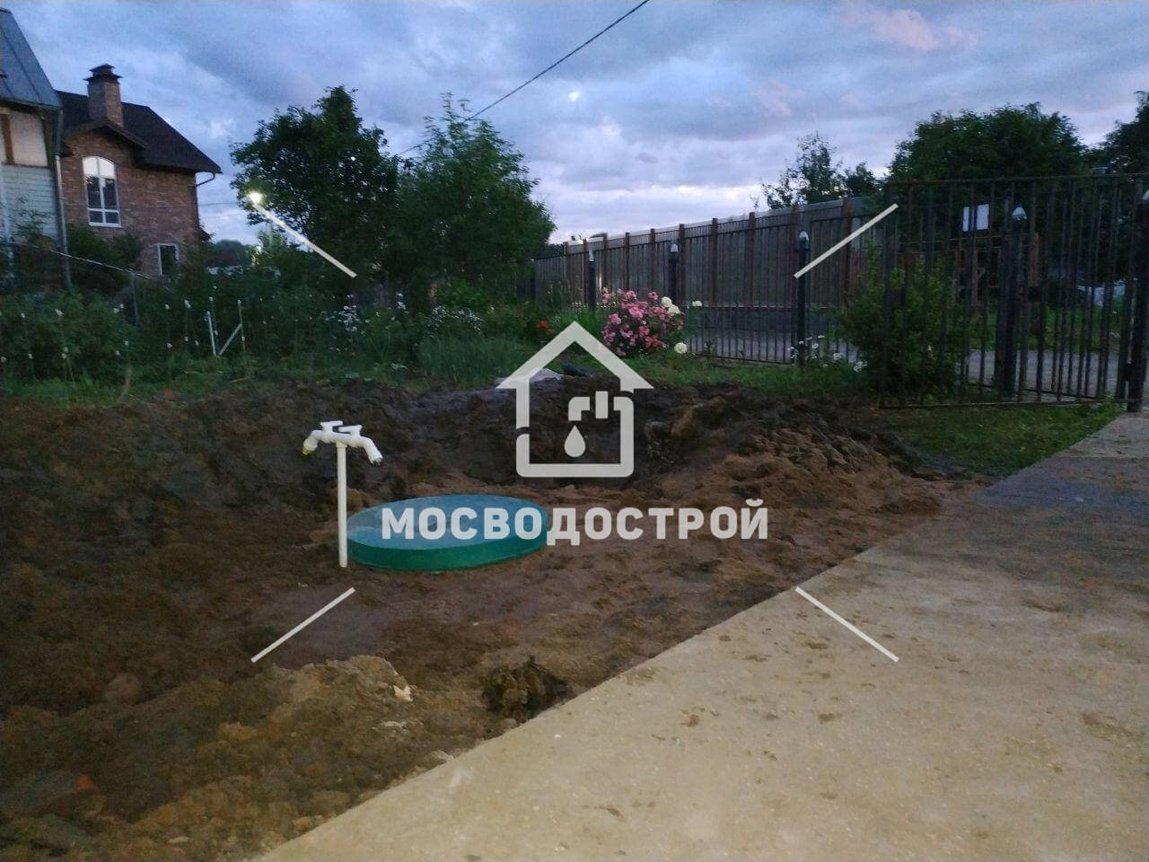 Скважина с кессоном в снт южное