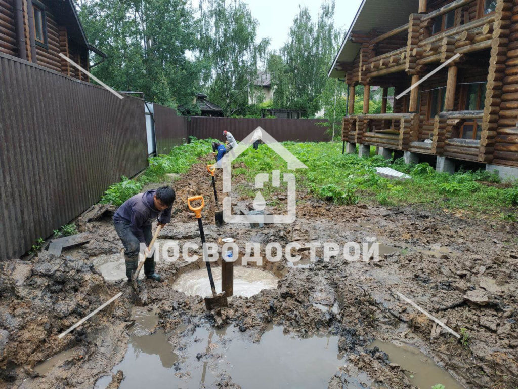 Скважина с кессоном в д. лобаново (12)