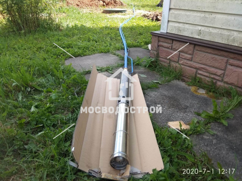 Скважина с кессоном в д. назарово (18)