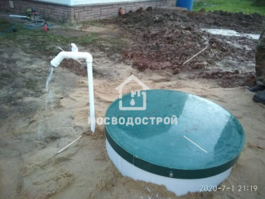 Скважина с кессоном в д. назарово