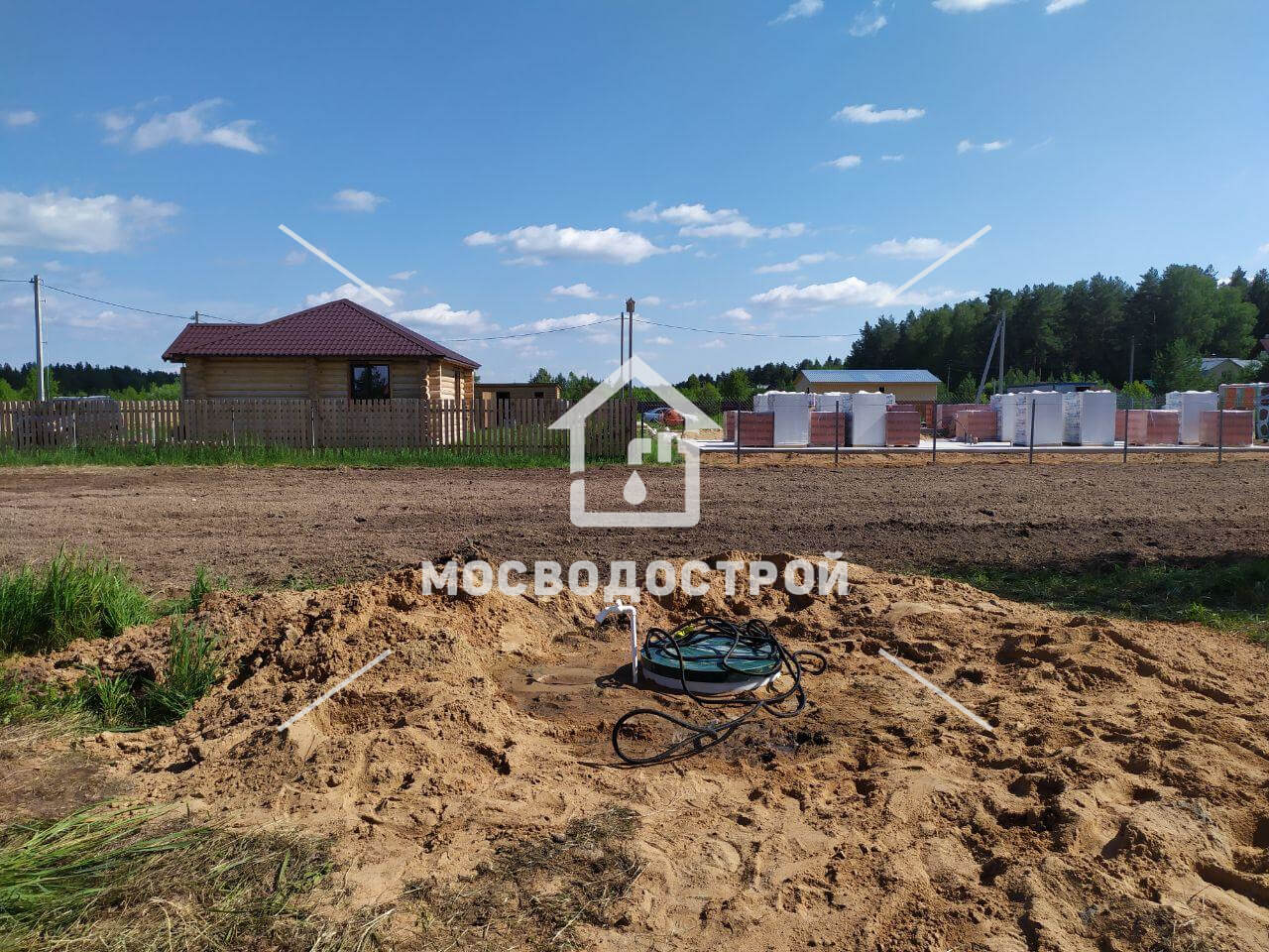 Скважина с кессоном в д. протасово
