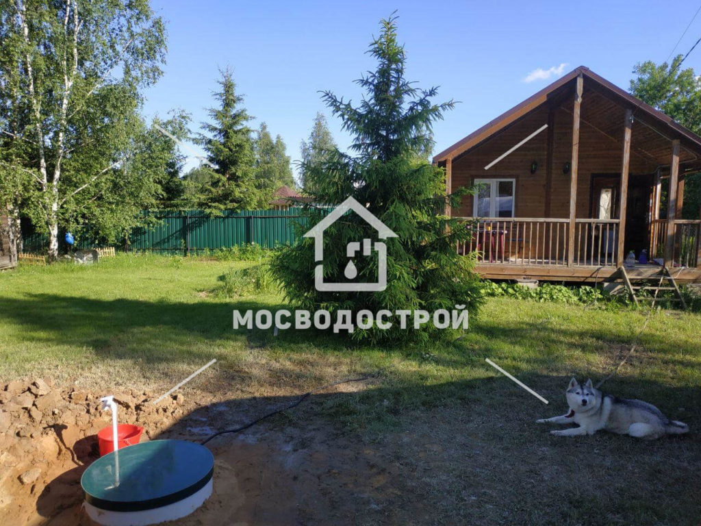 Скважина с кессоном в д. тишинка