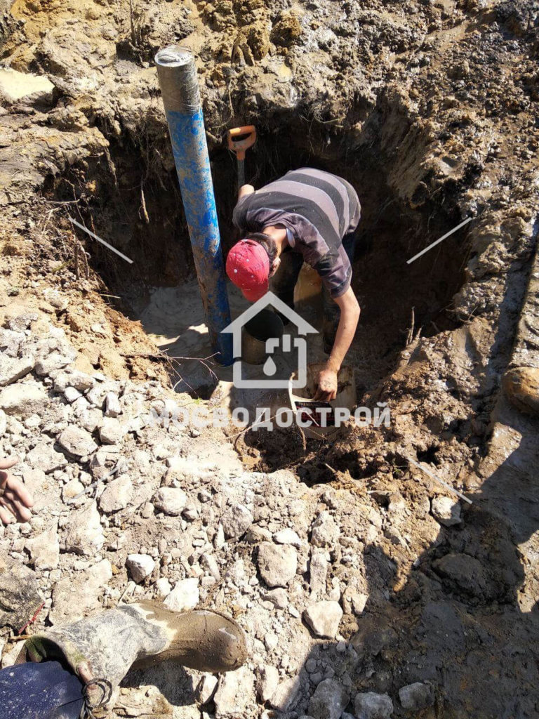 Скважина с кессоном в г. балашиха (12)
