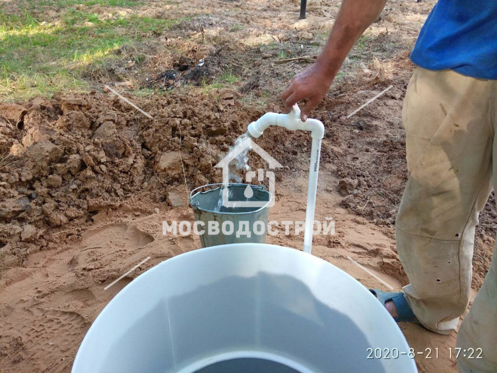 Обустройство скважины с кессоном в д. горки