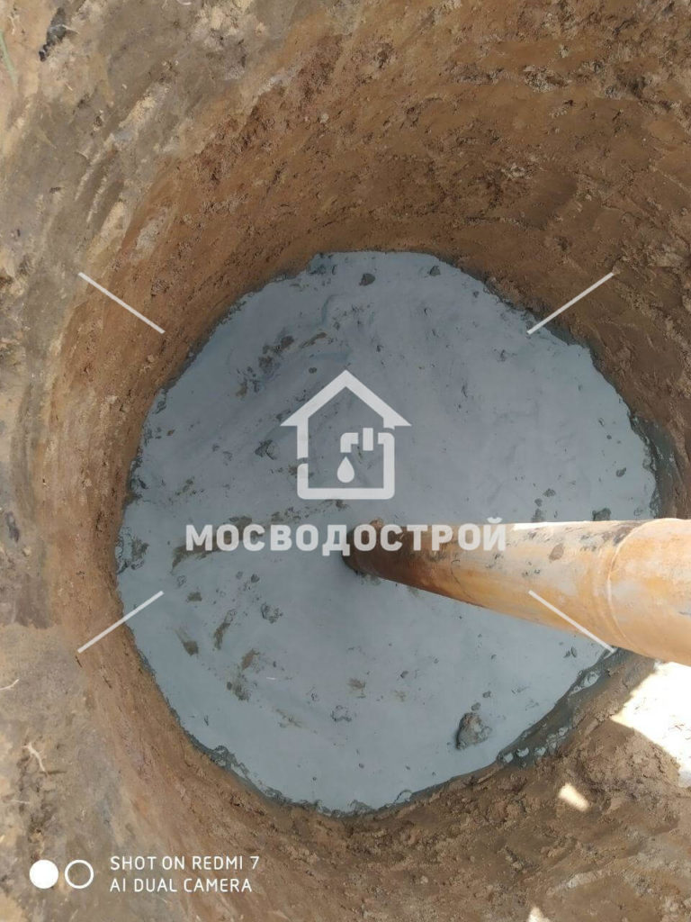 Обустройство скважины с кессоном в д. нелидово (7)