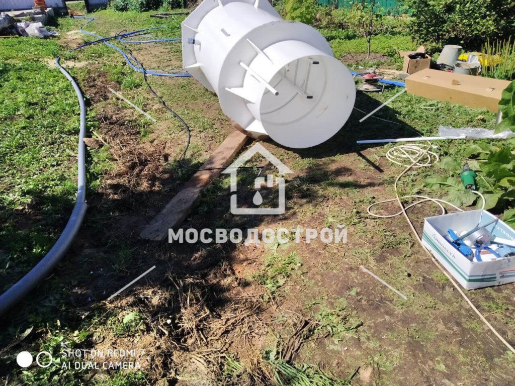 Обустройство скважины с кессоном в д. скоротово (12)