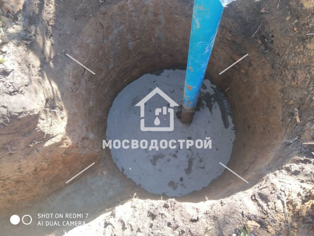 Обустройство скважины с кессоном в д. скоротово (14)