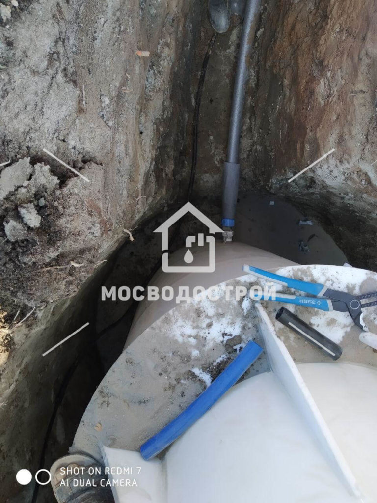 Обустройство скважины с кессоном в д. скоротово (4)