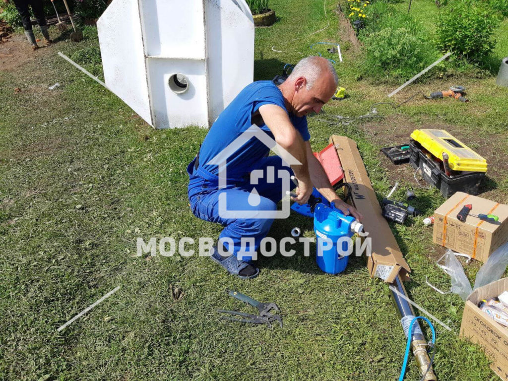 Обустройство скважины с кессоном в д. затула (10)
