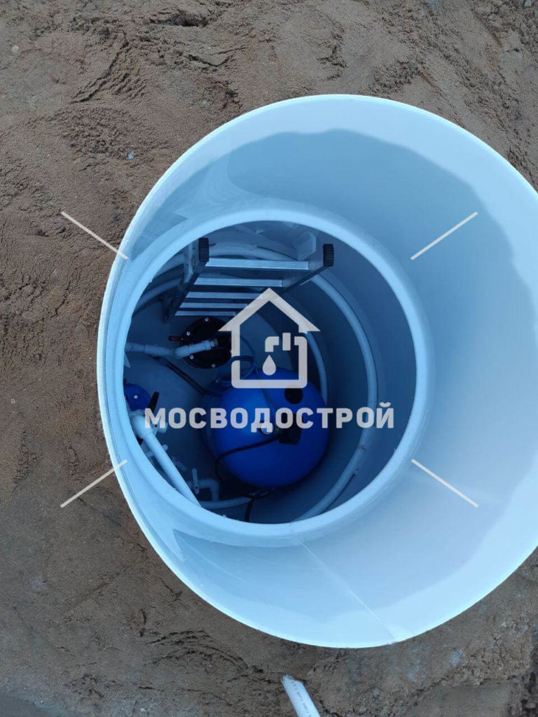 Обустройство скважины с кессоном в д. затула (4)