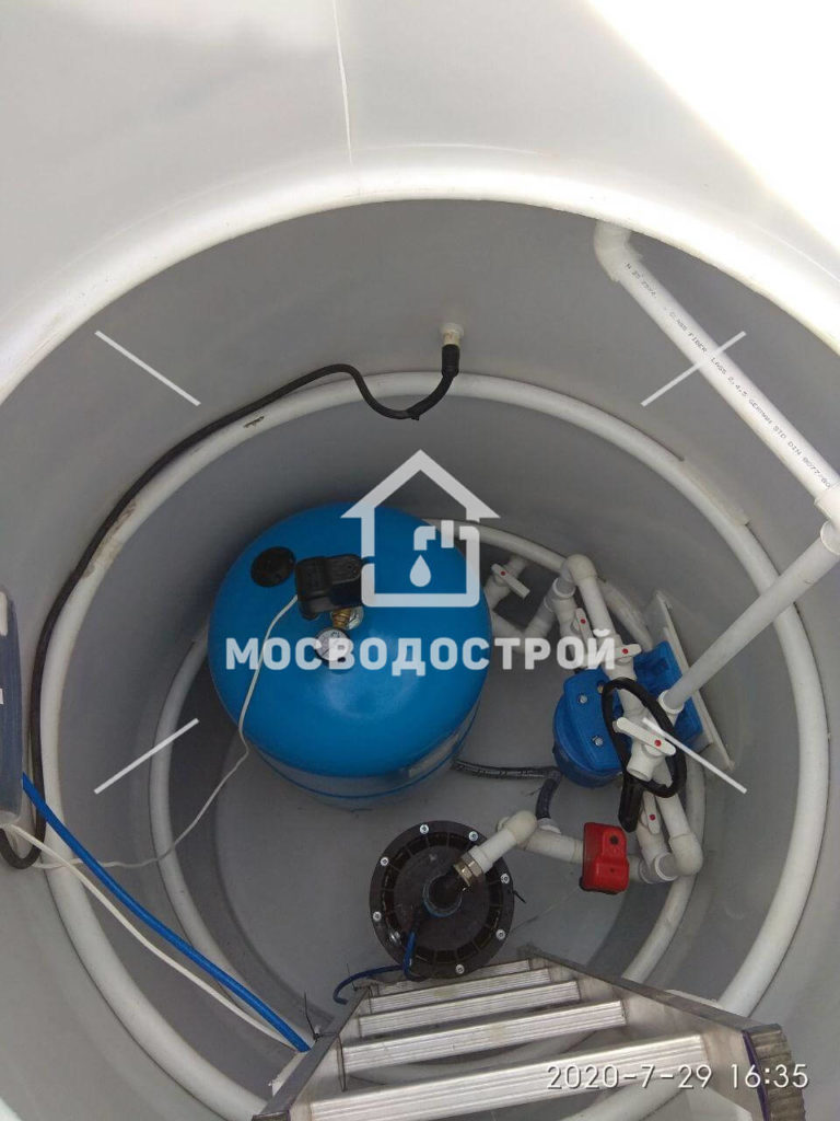 Скважина с кессоном в д. акиньшино (14)