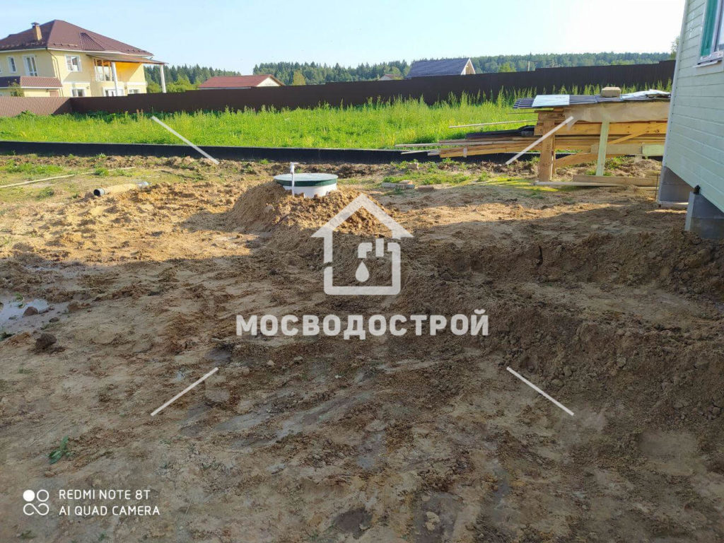 Скважина с кессоном в д. брыньково