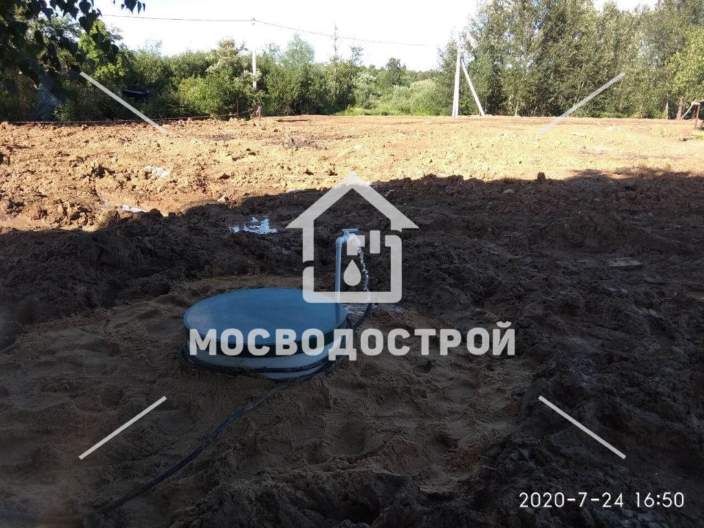 Скважина с кессоном в д. крекшино