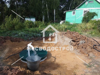 Скважина с кессоном в д. круча