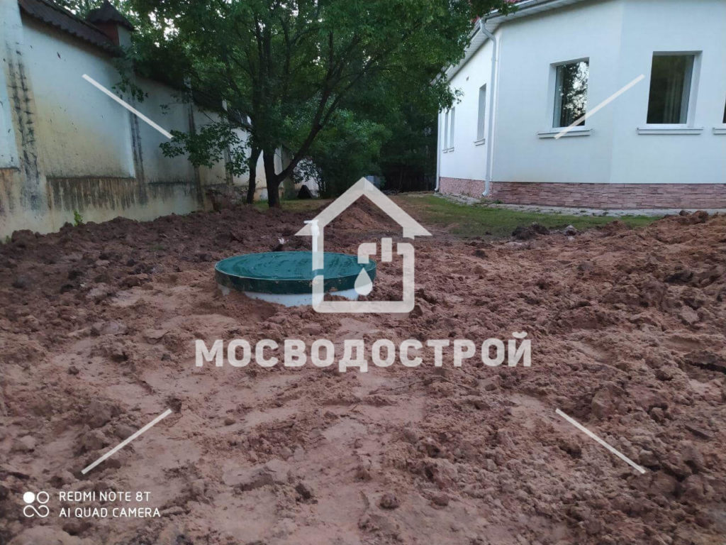 Скважина с кессоном в д. левково