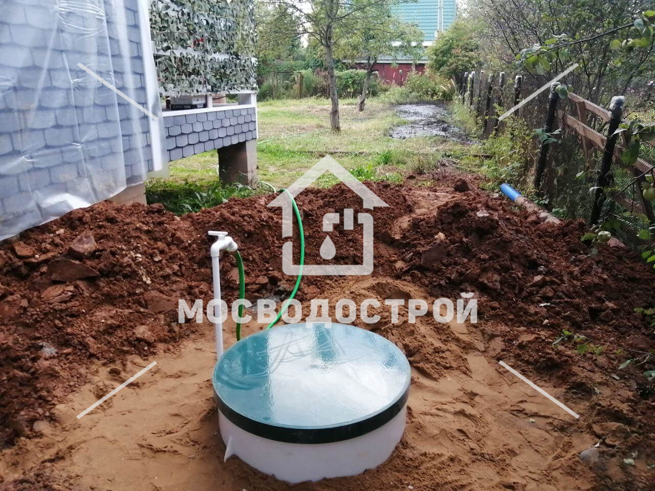 Скважина с кессоном в п. быково