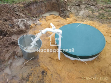 Скважина с кессоном в с. вельяминово
