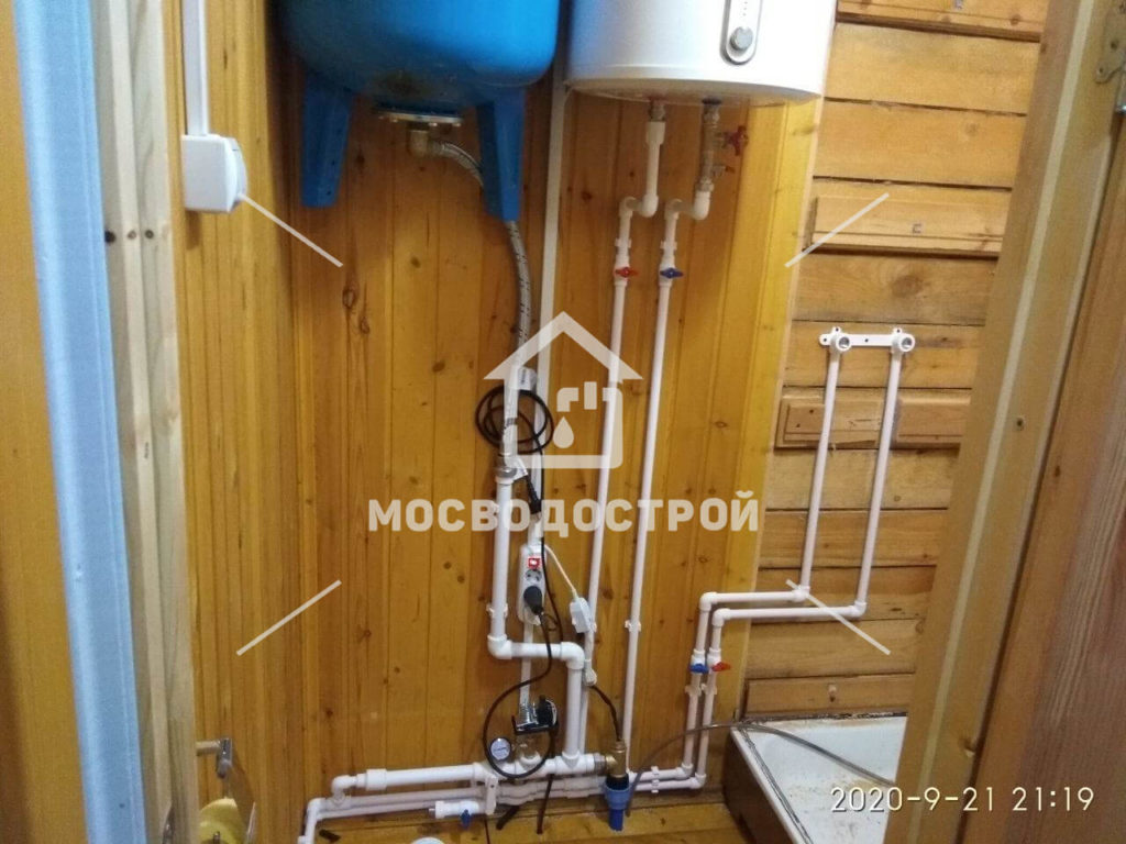 Обустройство скважины с адаптером и разводка по дому в д. паньково
