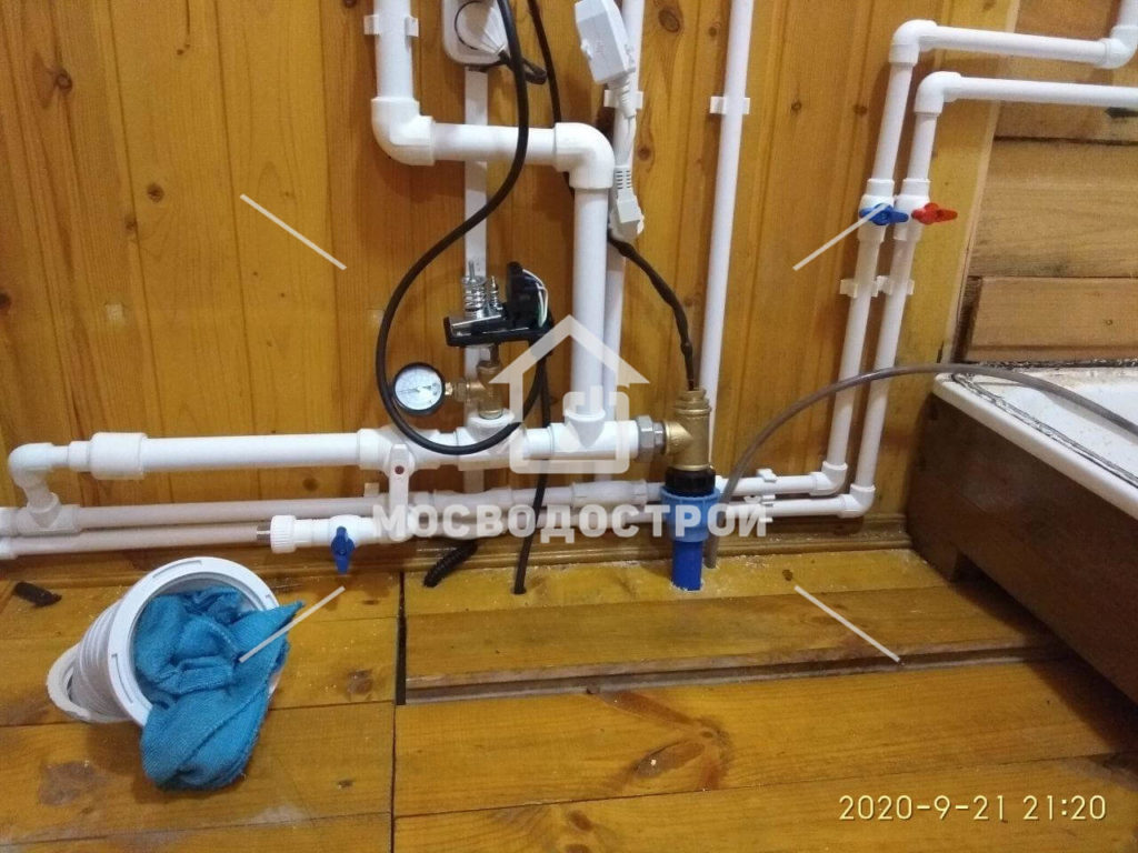 Обустройство скважины с адаптером и разводка по дому в д. паньково (6)