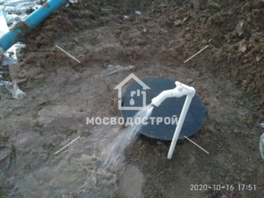 Обустройство скважины с кессоном в д. новинки