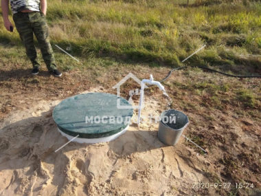Скважина с кессоном в д. голохвастово
