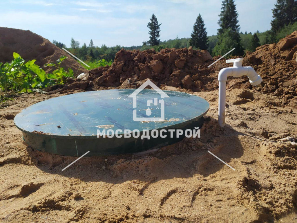 Скважина с кессоном в д. горки
