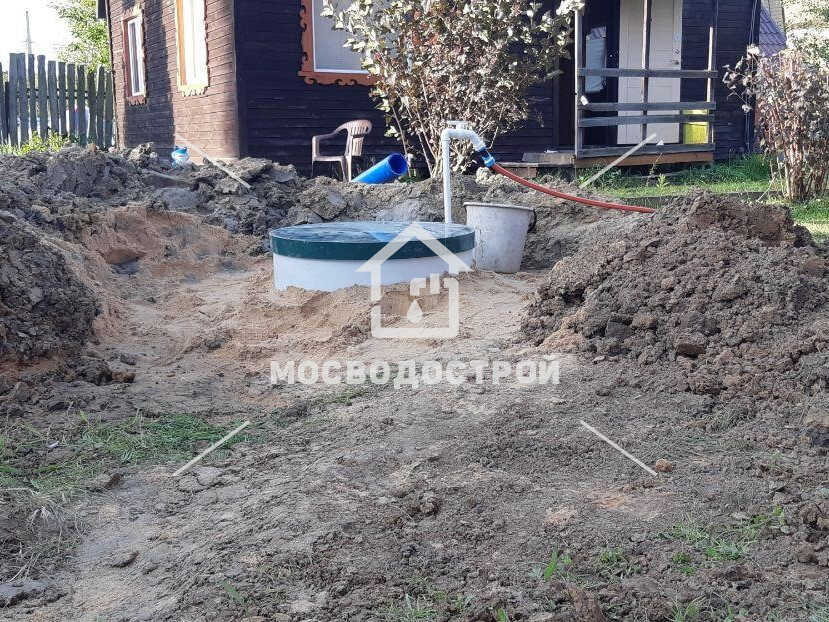 Скважина с кессоном в д. сандарово
