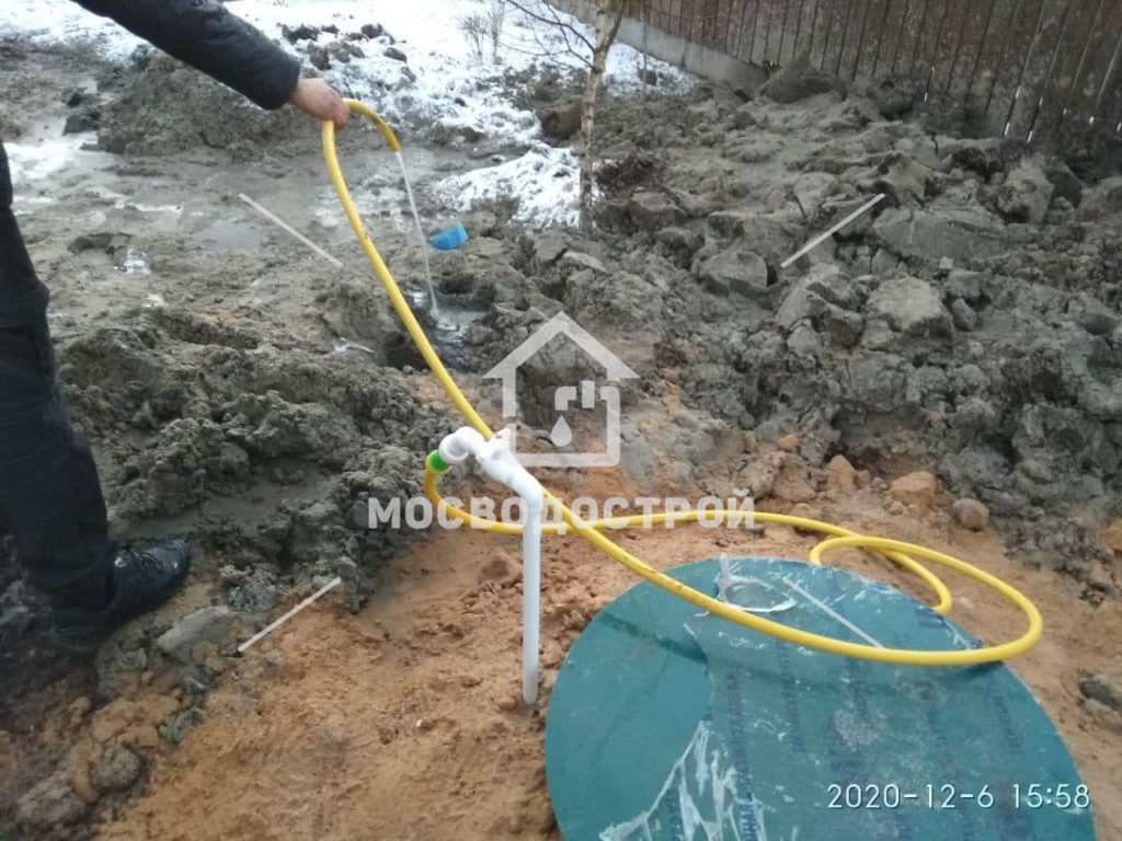 Скважина с кессоном и разводка по дому в снт вишенка (34)