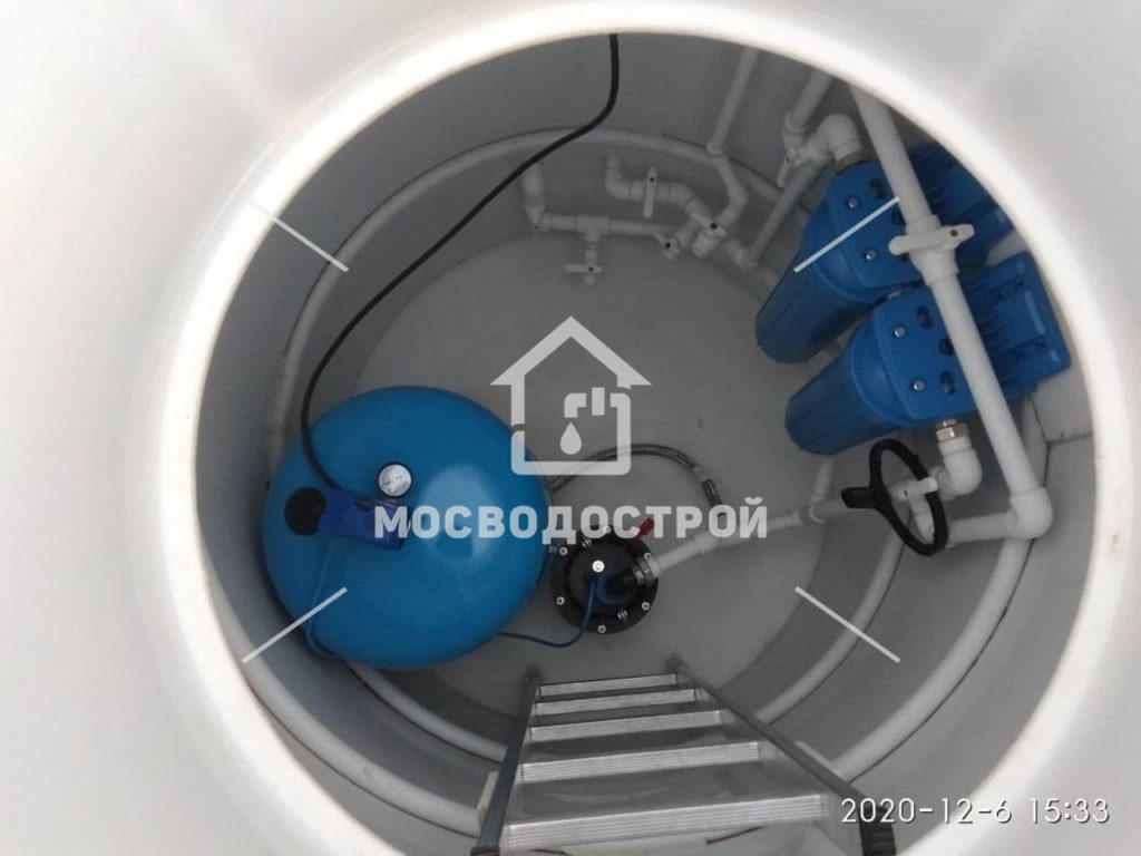 Скважина с кессоном и разводка по дому в снт вишенка (9)