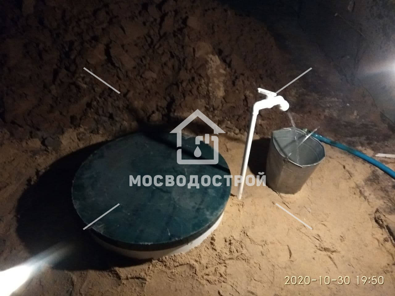 Скважина с кессоном в снт барыбино
