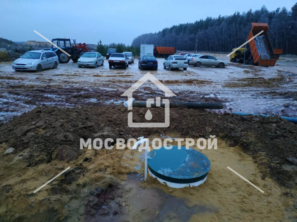 Скважина с кессоном в д. чаплыгино