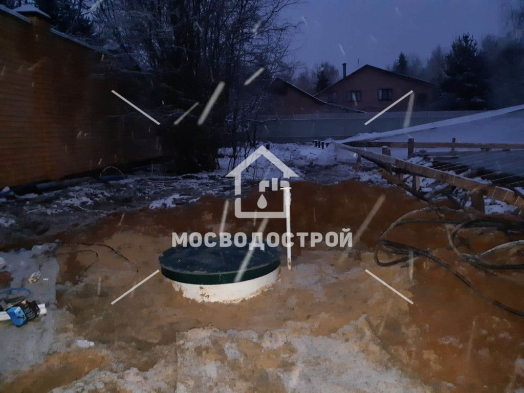 Скважина с кессоном в д. новоглаголево