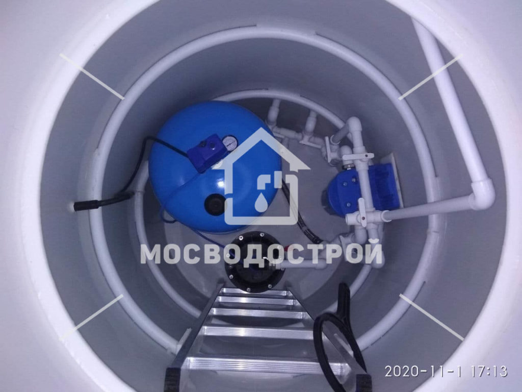 Скважина с кессоном в д. пушкарка (2)